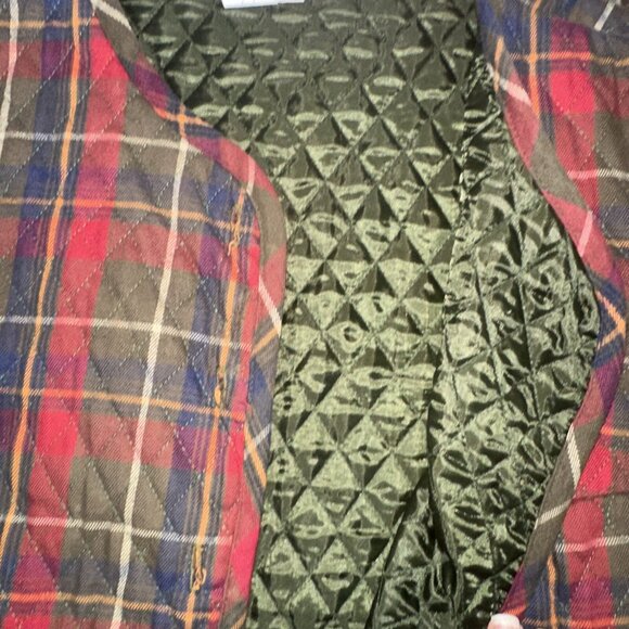 VTG Plaid Vest Lined Northern Isles Women’s L button up Classic Tailored - Picture 4 of 7